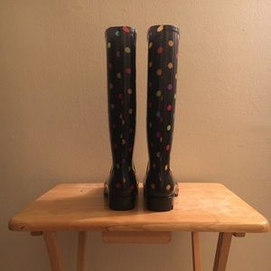 Arizona Jean Co Multicolored Polkadot Rainboots Size 5